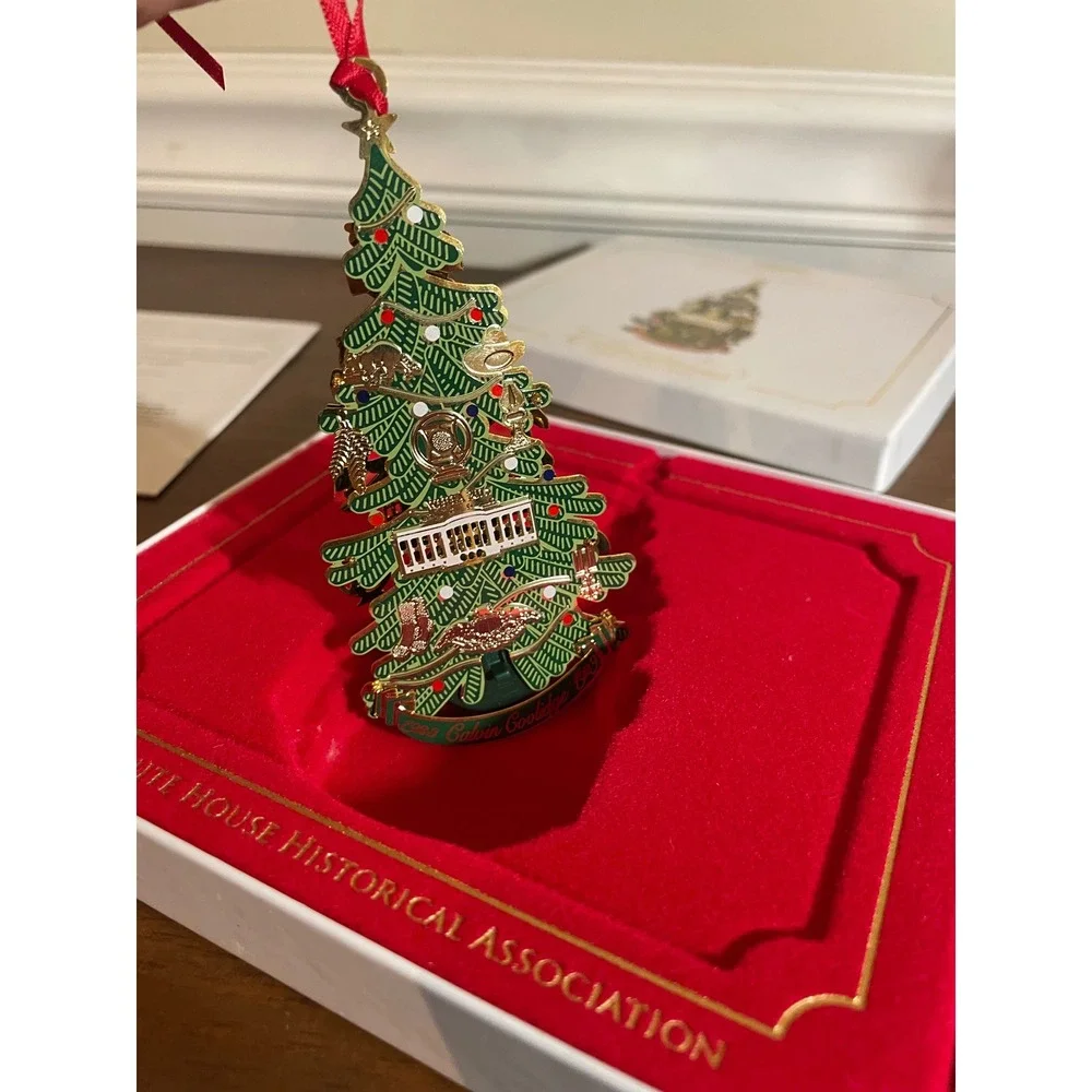 White House Historical Association 2015 Christmas Ornament Calvin Coolidge Boxed